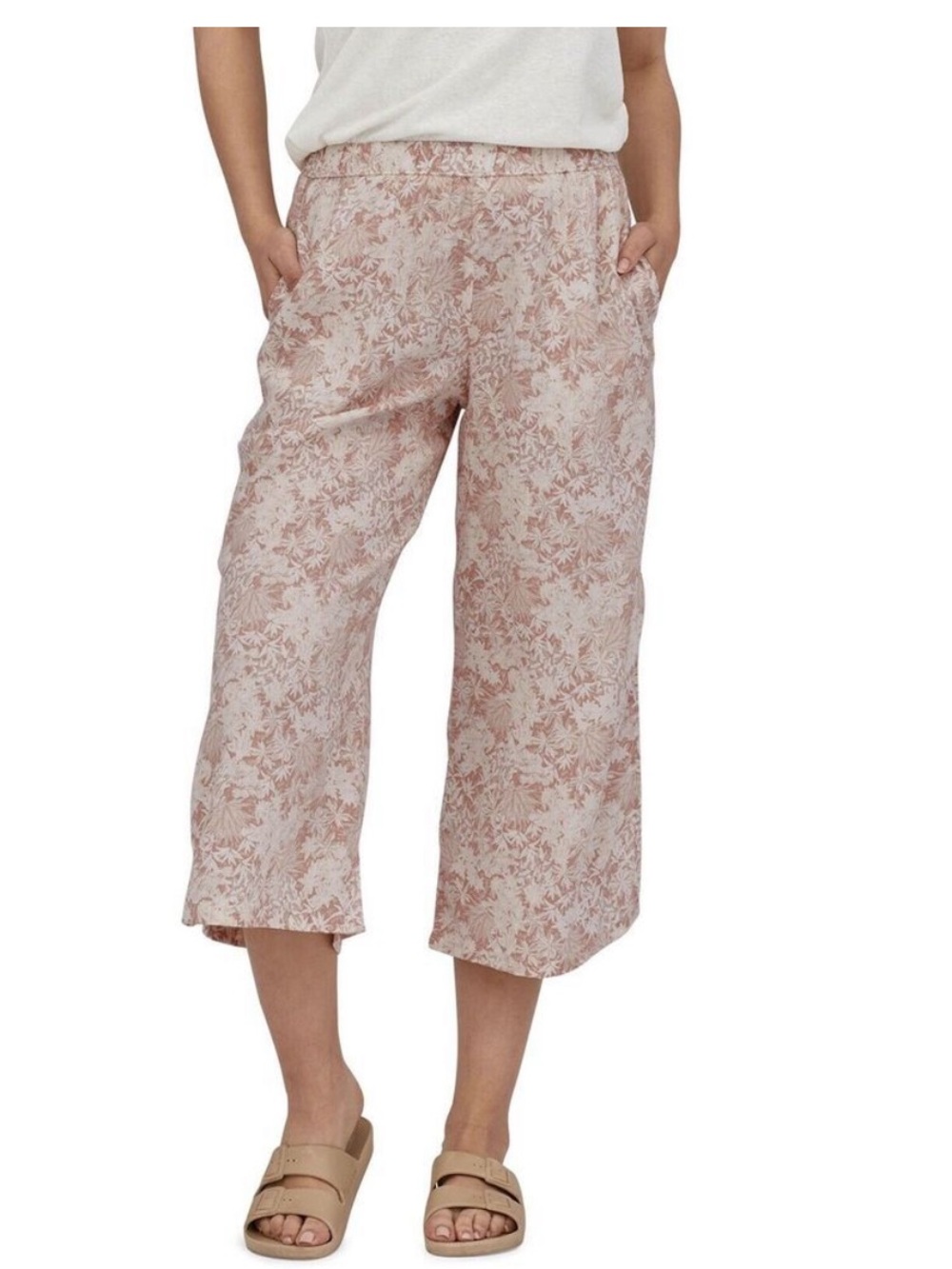 Patagonia Women's Garden Island Cropped Wide-Leg Pants Size Small